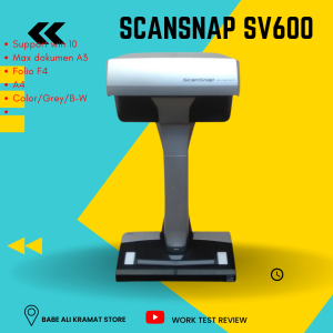 Scanner A3 Fujitsu Scan Snap SV600 Bisa F4 Folio Legal A3 Model tiang bisa continued scan bisa OCR