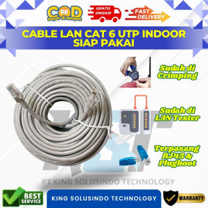 Cable Kabel LAN Cat6 UTP 40 Meter Gratis RJ45 NYK Dan Plugboot