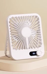 2 in 1 Lightweight Portable Rechargeable Desktop Fan / Travel Friendly Super Compact Table Fan / Low noise USB Fan