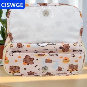 [COD] CISWGE AUTOPARTS Dễ thương phim hoạt hình bút chì trường hợp cho sinh viên phim hoạt hình phim hoạt hình sáng tạo bút chì túi dung lượng cao văn phòng phẩm lưu trữ túi mỹ phẩm Túi