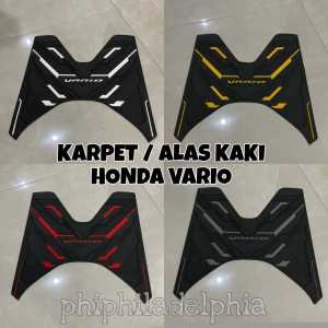 Karpet injakan kaki motor vario new old tipe vario 125 vario 150 keset kaki motor variasi warna merah biru gold putih abu