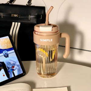 แก้วน้ำ SIMPLE แก้วใส่น้ำ 890ml แก้วกาแฟ สไตล์มินิมอล