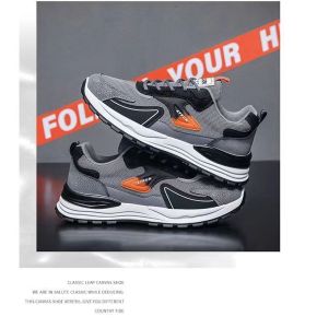 MSASTORE TERLARIS Xyrun Sneakers Pria Sporty Mesh Hitam/Putih/Biru Tua
