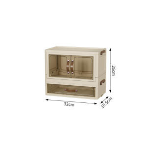 Desktop Organizer Storage Box Organizer Drawer With Lid Dustproof Cosmetic Stationery