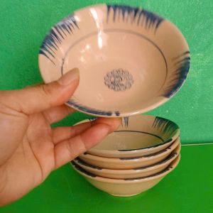 Combo 10 Tô loe kiểu xưa phết xanh loại nhỏ 14 cm