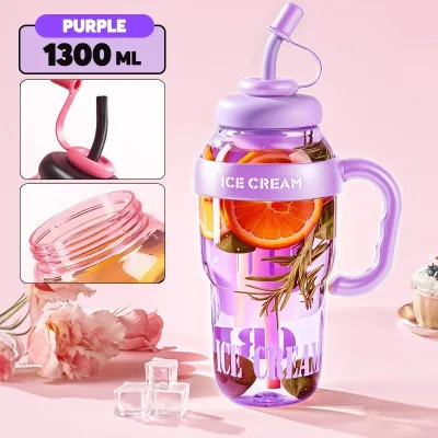 17KM Tumbler 750ML Hot and Cold 316 Stainless Steel Water Bottle with Handle&Straw Office