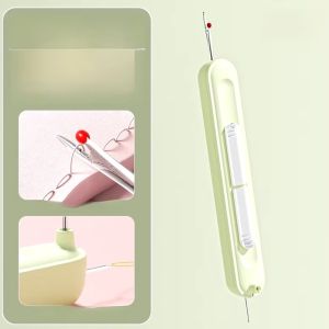 MYTHIS Hai đầu Dụng cụ xỏ Thêu chữ thập May vá Dụng cụ may tay đặc biệt Hộ gia đình 2in1 Dụng cụ lấy chỉ Dành cho người cao tuổi