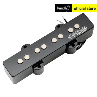 Wilkinson M Series Variable Gauss Ceramic Magnet Traditional Jazz Bass Pickup for JB Style Electric Bass Black