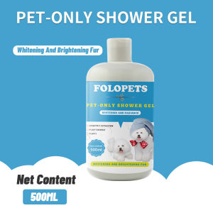 FOLOPETS Pet Shampoo And Conditioner Anti Tick Fleas Antiseptic Pet Hair Grooming Cat Shampoo Pet Shower Gel 500ML