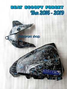 2PCS TUTUP FILTER BEAT SCOOPY CARBON DAN COVER CVT CARBON / PAKETAN FILTER SCOOPY BEAT ESP FI
