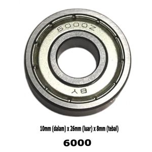 1pcs 6000 6001 bearing wheel for pocket bike mini bike dirt bike 49cc