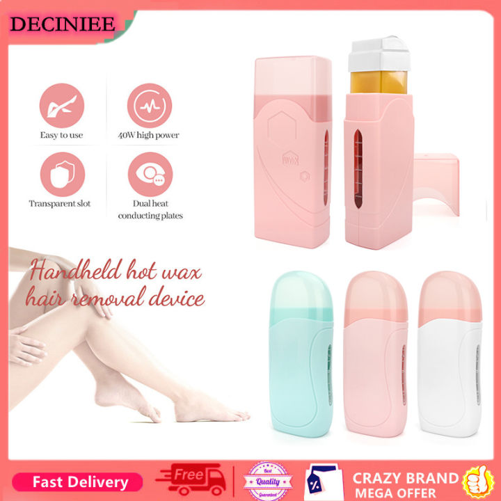 DECINIEE Professional Depilatory Wax Heater Hair Removal Machine Electric  Epilator Roller Waxing Depilatory Heater Wax Warmer Beauty Care Lazada