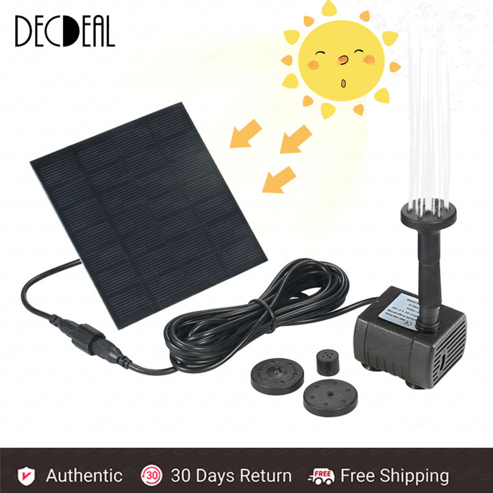 Decdeal Solar Powered Water Pump For Garden Pond Lazada PH