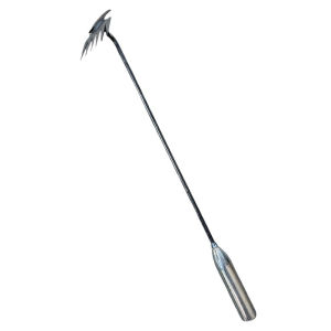 คราดเก็บหญ้า แบบ mini อุปกรณ์ทำสวน คราดเหล็ก หัวคู่จอบขุดดิน ขุดหญ้า ขุดดิน 6ฟัน 50cm