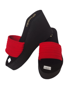 CK99 Sandal Wedges 11 cm Kokop Balok Wanita Kekinian