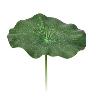 LIEYH Artistic Landscape Artificial Flower Long Stem DIY Decoration Decorative Fake Flower Home Ponds Decor with Rod Lotus Leaf Wedding Decoration