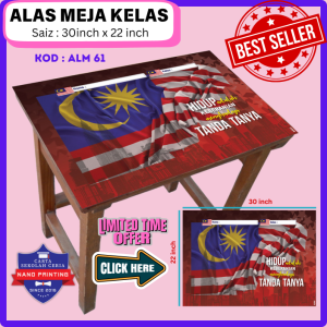 SAVE! School Class Table Cloth THEME MERDEKA INDEPENDENCE PATRIOTIC MALAYSIA Student Table Cloth Wrap Cover Decoration