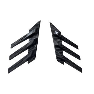 NOCASE อุปกรณ์เสริมปีกหลัง สปอยเลอร์ด้านหลังรถ ตกแต่งช่องระบายอากาศด้านข้าง ตกแต่งภายนอกอาคาร ตัวแยกสัญญาณ ที่มีคุณภาพสูง ทนทานต่อการใช้งาน แผ่นปิดปีกลม สากลสากลสากล