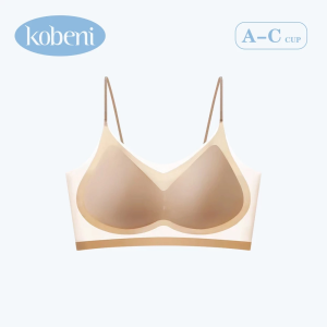 KOBENI เสื้อชั้นในผู้หญิง Bra เจลลี่บรา บาง ผ้าไหมน้ำแข็ง ชุดชั้นในไร้รอยต่อ เนื้อผ้านิ่ม เก็บทรงดี เสื้อชั้นในสายหลังสวยๆ