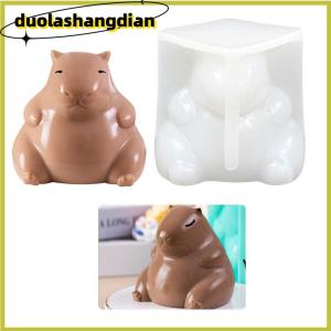 [Duola] Cute Capybara Silicone Mold Cartoon Animal Milk Jelly Pudding Silicone Mould Home Kitchen Baking Accessories Party Restaurant