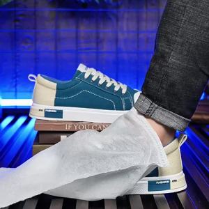 New mens Korean-style canvas shoes fashionable and trendy casual sneakers breathable and non-slip suitable for teenagers and students