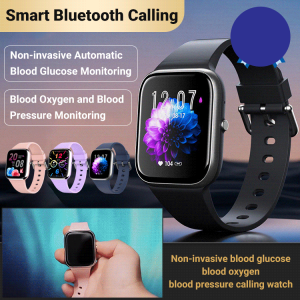 Painless blood pressure and blood glucose smart watch