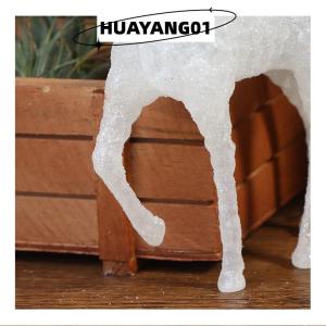 HUAYANG01 [2023 new HOT FASHION] Hươu Pha Lê Nai Rừng giáng sinh nai sừng tấm vàng lấp lánh màu trắng trang trí bàn tráng miệng cho gia đình