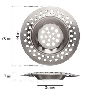 Feelife Kitchen Sink Drain Filter Stainless Steel Metal Mesh Drain Hole Filter Trap Bathroom Sink Strainer Drain Hole Floor Drain Covers
