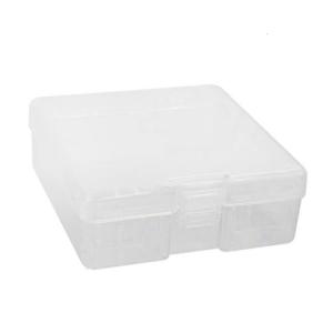 Transparent Plastic Box 100Pcs AA 3A Organizers Holder Case Storager Box Organizers Container