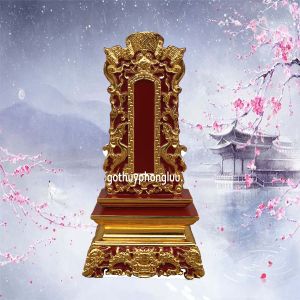 Bài vị thờ cúng cổ kính hàng cực đẹpcực dày gỗ mít cao 486167cm