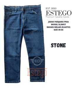 Celana Jeans Pria Bahan Stretch Melar Size 39 Sampai 44 SLIMFIT PREMIUM - Jeansg Pria Jumbo BIG SIZE