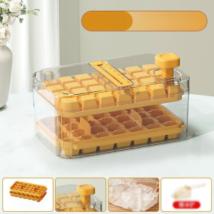 Ice Cube Mold Household ice compartment with lid sealed large capacity