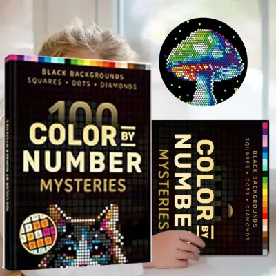 100 Color by Number Mysteries: a Coloring Book Relaxation and Wonder