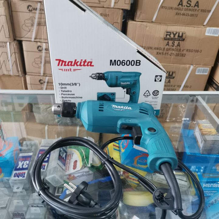 Mesin Bor SPEK MAKITA M0600B Besi Dan Kayu RH435-1 | MIKAYO Bor Tangan