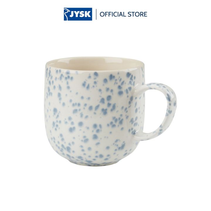 Cốc | JYSK Alf | gốm | xanh/trắng | DK9xC9cm | Lazada.vn