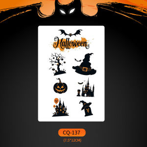Cute and scary Halloween stickers for kids waterproof for cosplay makeup.