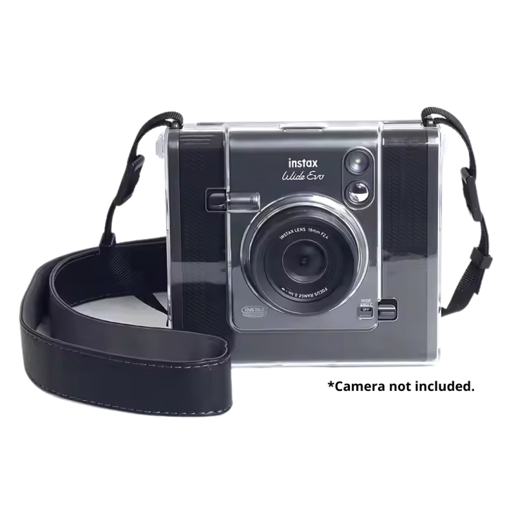 Pikxi PC Transparent Crystal Clear Cover Case for Fujifilm Instax Wide EVO  Instant Film Camera with Formfitting Design and Anti-Scratch Drop Resistant 