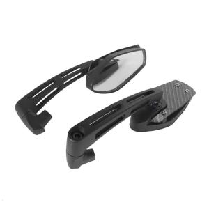 Motorcycle Rear View Mirror ABS Bike Mirror Impact Resistant Clear Reflection Optimized Blind mark Coverage for Ridings