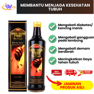 Madu Hitam Pahit Ar Rohmah Plus Propolis dan Insulin Penurun Gula Darah Diabetes 470 gram