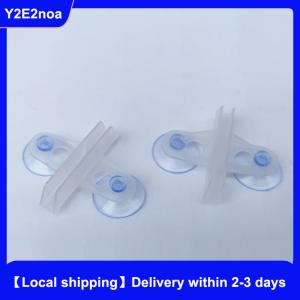 (Local shipping) 2Pcs New Aquarium Fish Tank Isolation Clip Partition Suction Cup Clamp Divider Plate Non-Toxic Breeding Separation