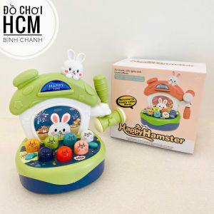 [HÌNH CLIP THẬT] Đồ chơi đập chuột ngôi nhà thỏ có đèn nhạc giúp bé phát triển trí não nhanh nhẹn đa năng 162-15