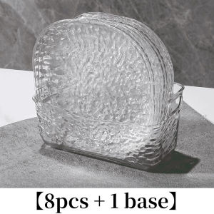 Light Luxury Plastic Household Bone Spitting Table Garbage Bone Plate Small Dish Plate with Fruit Snacks Dried Fruit Snack Plate