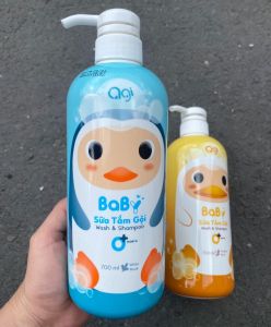 Sữa Tắm Gội Agi Chai 700ml Sữa Tắm toàn thân 2in1 Cho Bé Sơ Sinh Và Trẻ Em