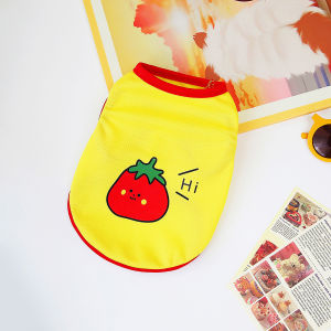 Pet Clothes Dog Clothes Cat Clothes Dog Cat Vest Shirt Summer Cartoon Shirt