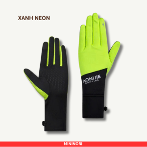Găng tay chạy bộ đường mòn Chính hãng Aonijie M61 mềm mại có lỗ xem đồng hồ thiết kế cảm ứng điện thoại tiện lợi