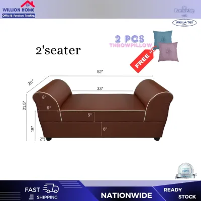 YUAN CLEOPATRA SOFA SMALL SOFA STYLISH MINIMAL COMPACT - WILLION HOME FURNITURE