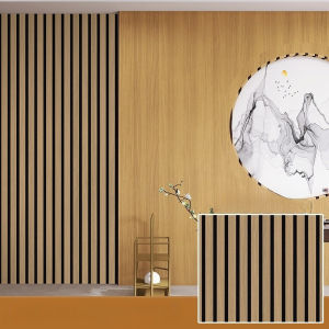 3D Fluted Wood Texture Foam Wall Sticker Waterproof Sticker TV Background Self-Adhesive Wallpaper Home Decor