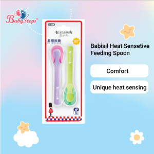 BABYSTEPS Sudu Baby Heat Sensitive Silicone Soft Feeding Spoon Baby Spoon Numnum Spoon BPA Free Sudu Makan Baby Spoon