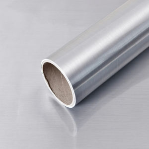 ESFDGL Silver Metal Texture Kitchen Metal Brushed Furniture House Appliance Refrigerator Decorative Film Contact Paper Wall Sticker Home Decoration
