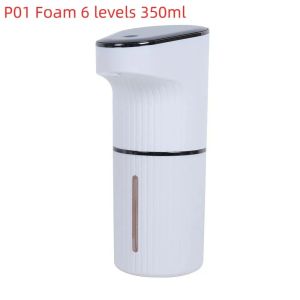xpkQ 350ml Capacity Automatic Sensor Soap Dispenser Liquid/Foam USB Rechargeable Hand Sanitizer Dispenser Wall-Mountable T6H1N